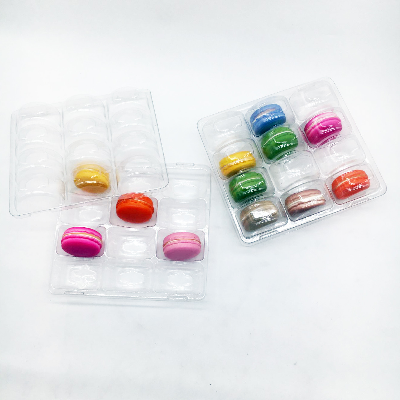Plastic Clear 12 pack macaron tray