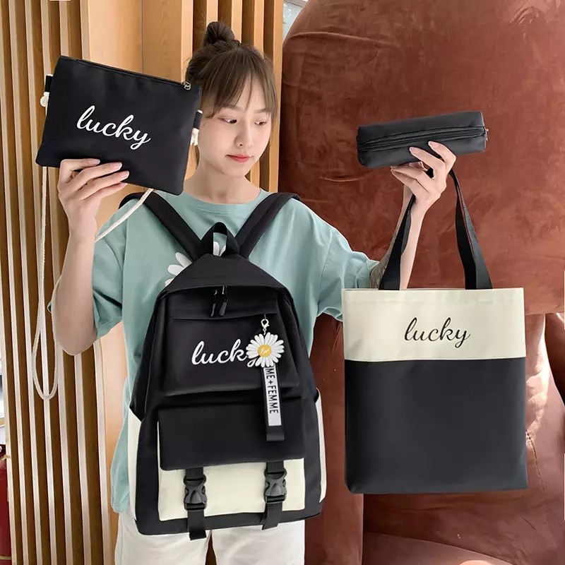 Multifunctional Kids School Bag Set 5 In 1 Waterproof Student Bag 1.37 Inch