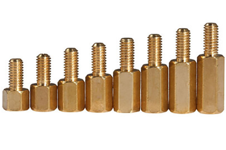 Grade4 Hexagon brass column nuts Male Female Thread Hex Nut Bolt Support Column Pillar Spacer PCB Standoff