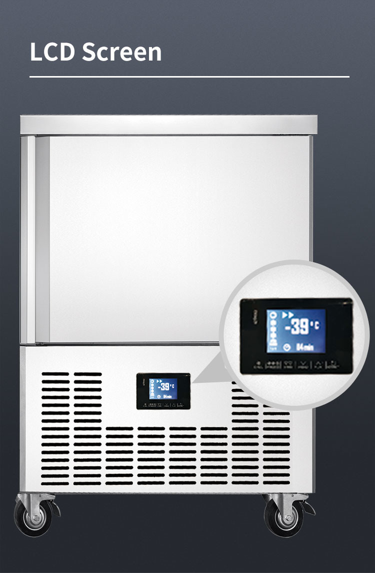 15 Trays Blast Freezer Chiller Fast Freezing , 1500w Commercial Blast Chiller