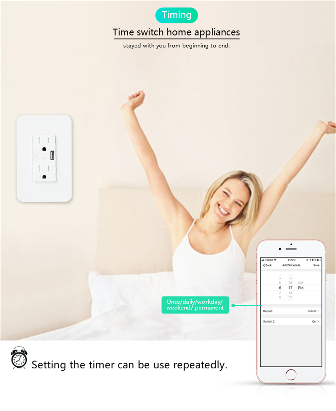 US 120 Style Smart Wall Socket