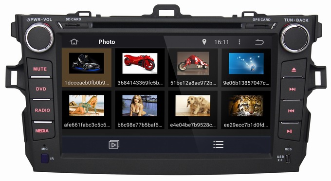 Ouchuangbo Car DVD Stereo System for Toyota Corolla 2008-2011 Android 4.4 3G Wifi BT Audio