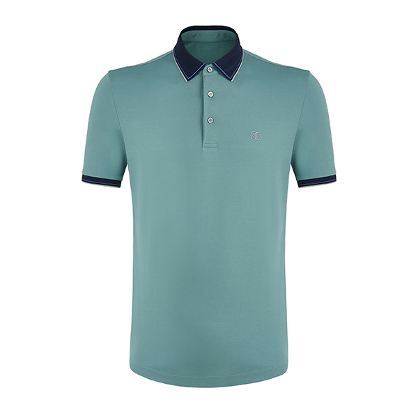 Button Polo Men's Short Sleeve Shirt Cotton Embroidery Logo Wingllar Business Men