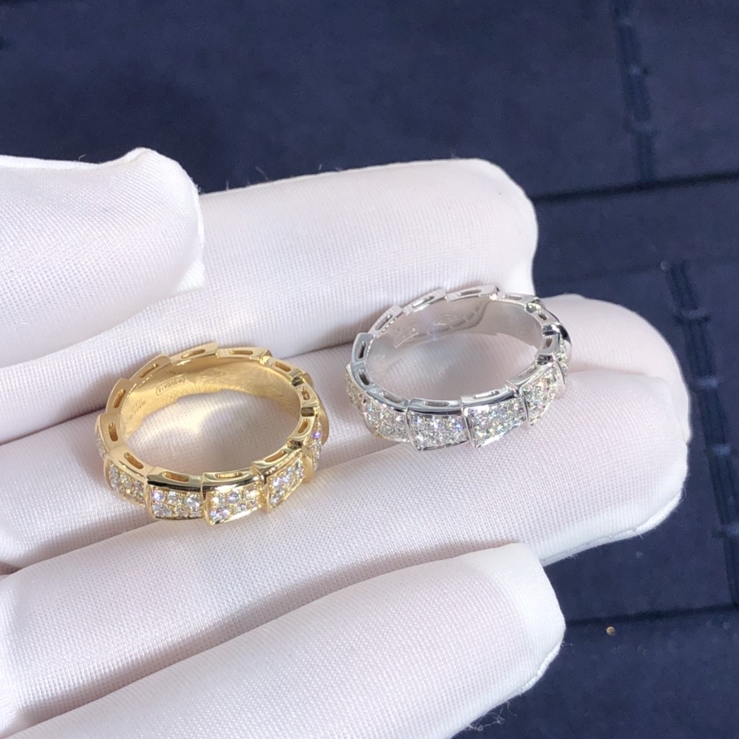 BVL Serpenti Viper Ring High Quality 18K Gold Ring Jewelry Natural Diamond Engagement Ring
