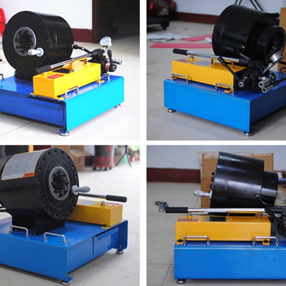 Industrial Blue Color Manual Hose Crimping Machine 10 - 20s/Pcs Speed