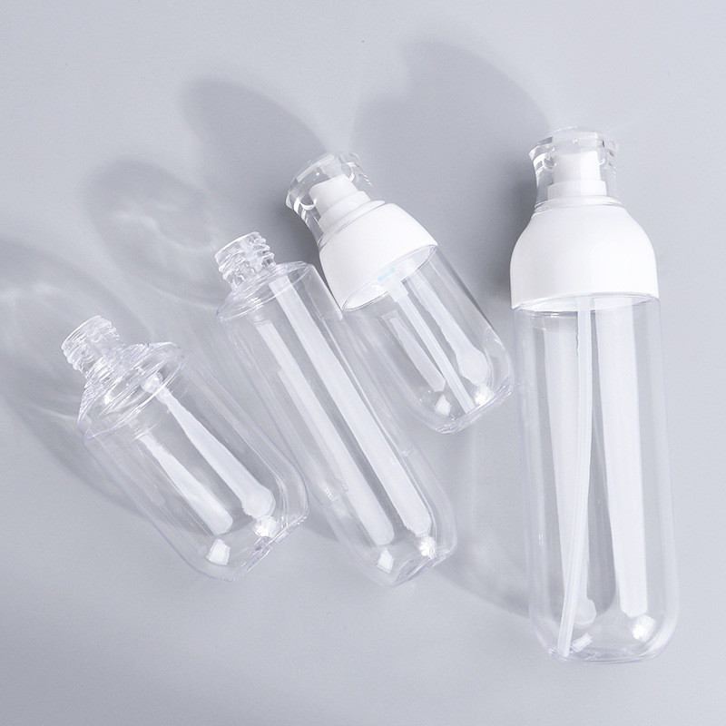 Round Small Travel Plastic Lotion Pump Bottles For Thick Cream Hand Cream 30ml 5ml 100ml 150ml 180ml