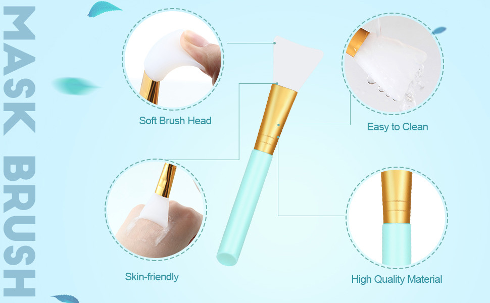 Silicone Face Mask Brushes Flexible Facial Mud Mask Applicator Brush Moisturizers Applicator Tools Mask Beauty Tools