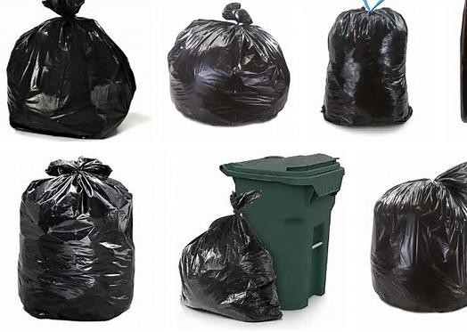 Black Heavy Duty Low-Density Puncture Resistant Trash Garbage Rubbish Can liner Bags