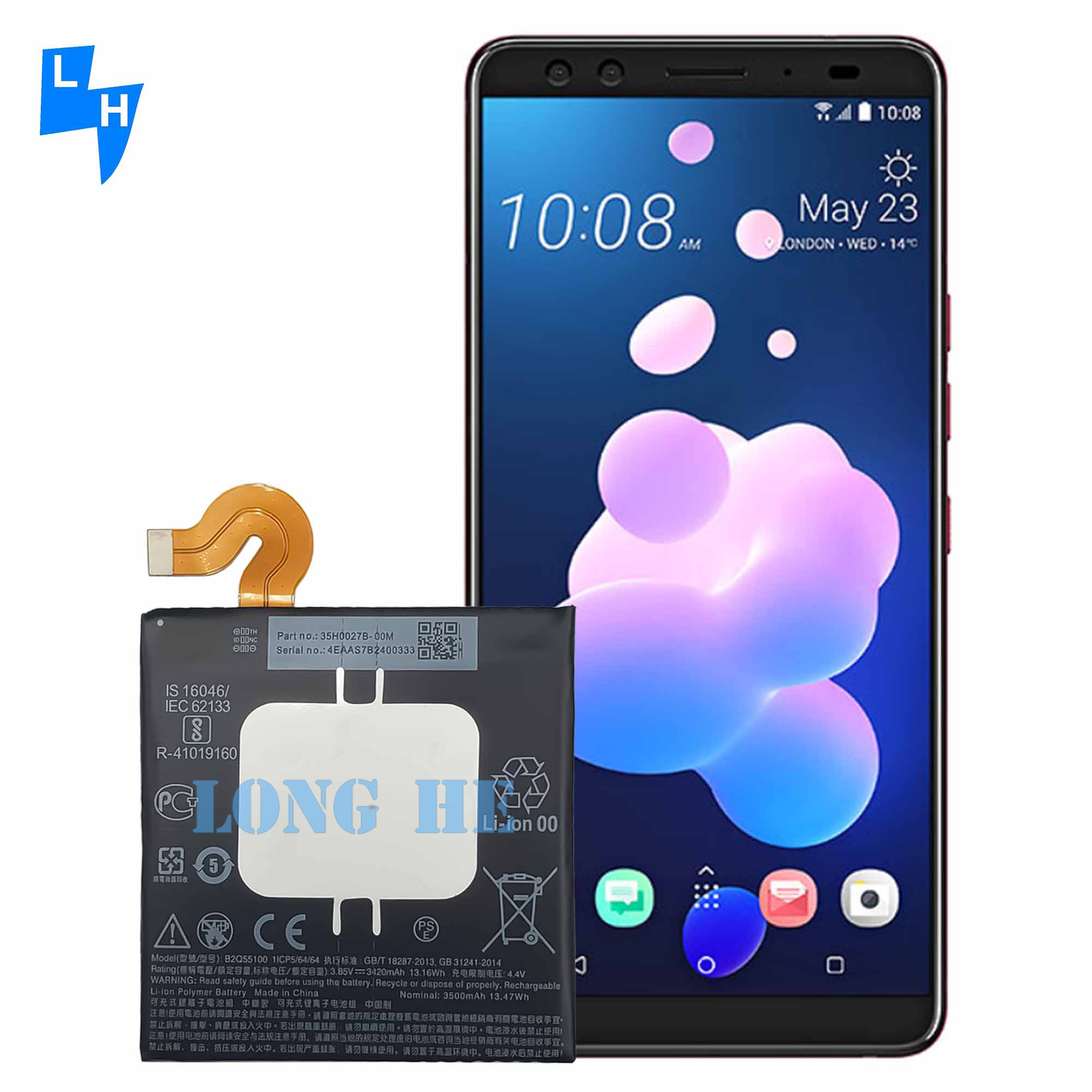 B2Q55100 3500mAh U12 PLUS mobile phone battery for HTC U12 battery rechargeable batteries