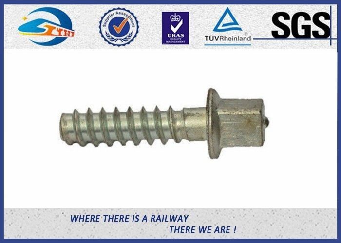 Plain Driving Railroad Spikes Screws For Fasten Sole Plates To Wooden Sleepers