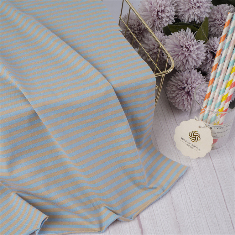 Comfortable And Smooth And Healthy Durable Striped Knit Fabric For Casual Wear