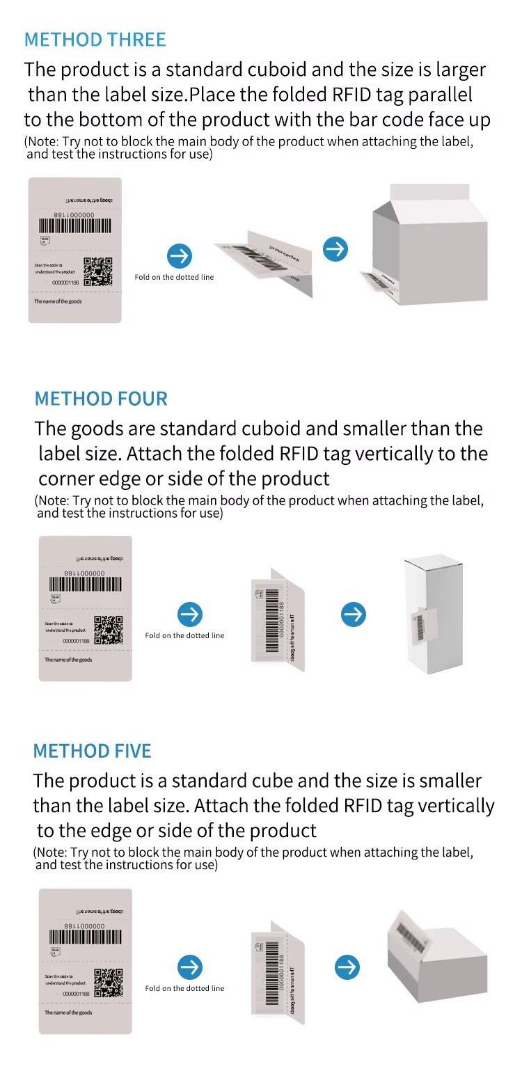 RFID UHF Tag Unmanned Supermarket Management Anti-counterfeiting Anti-theft Label Wet Inlay