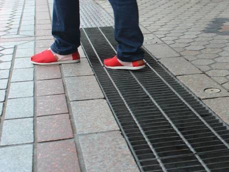 Heavy Duty Galvanized Metal Serrated Drainage Covers Steel Grating Drain Grate