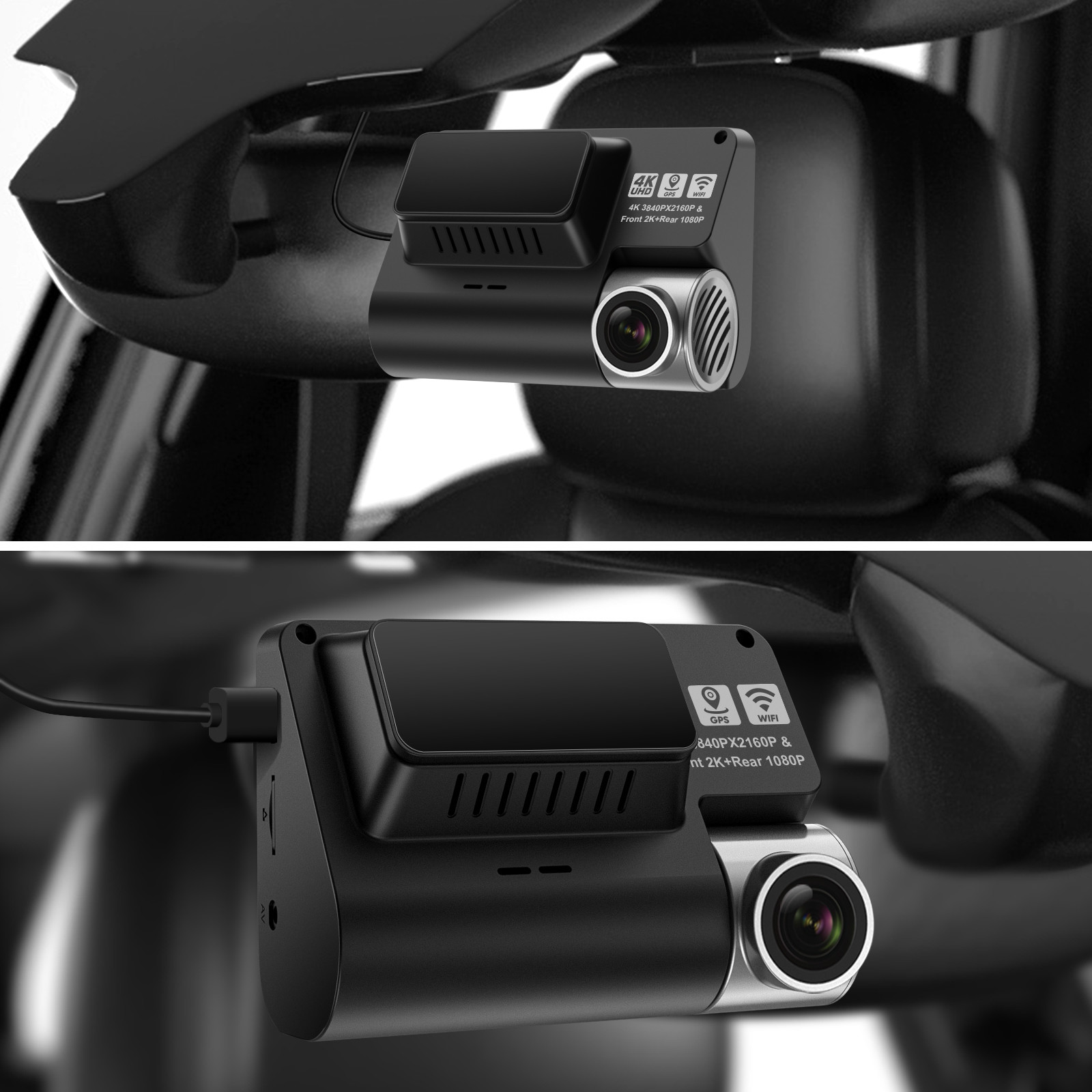 3 Inch IPS Screen UHD 4K GPS Dash Cam WIFI GPS Car DVR Dashboard Camera