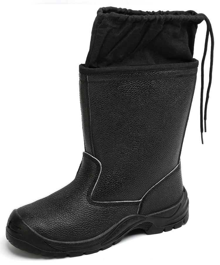 Kevlar Midsole Safety Shoes Cowhide Genuine Leather Work Boots with Steel Toe
