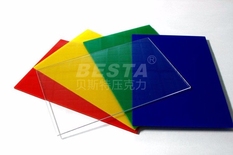 Plain Translucent Colored Acrylic Sheets 4x6feet Weather Resistance
