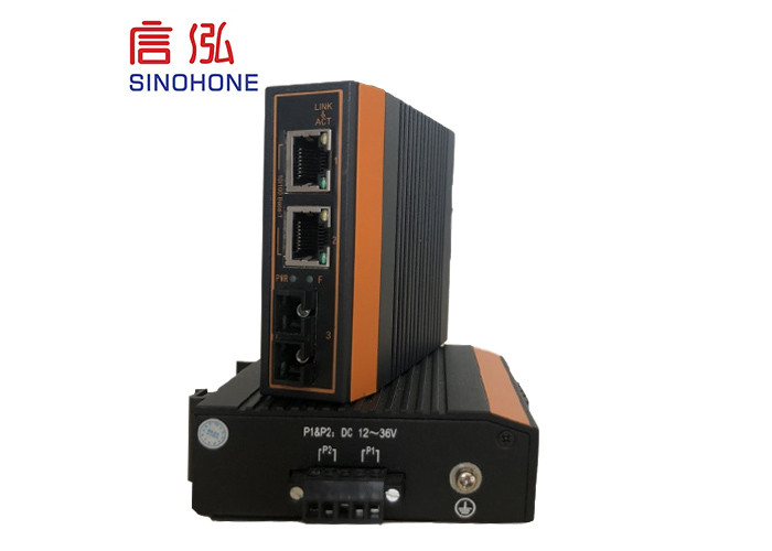 Industrial Adaptive POE Fiber Optic Media Converter With Switch Functions