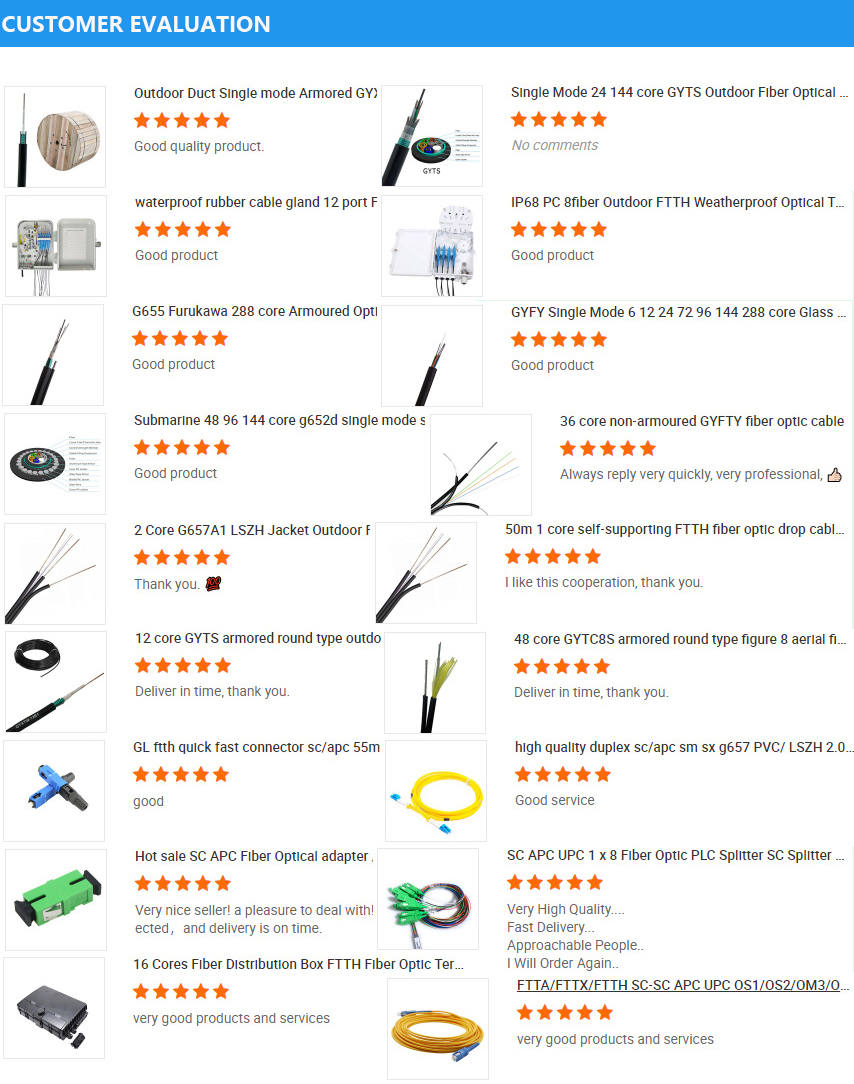 Flexible Spiral Steel Tube Armored Anti Rat Bite Fiber Optic Cable with Custom Length