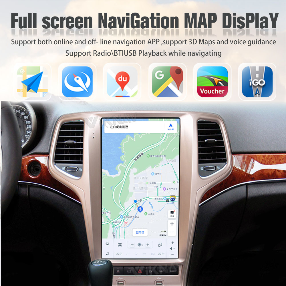 Jeep Grand Cherokee Android 11 Car Radio Player Stereo Auto Audio GPS Navigation