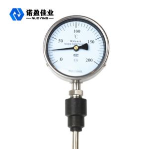 Hydraulic Oil SS Bimetallic Dial Thermometer 150mm Thread Connection
