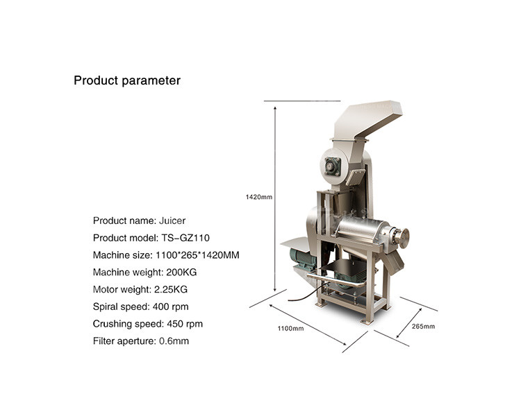 Wholesale Fruit Juicer Commercial Large Juicer Stainless Steel Vegetable Juicer