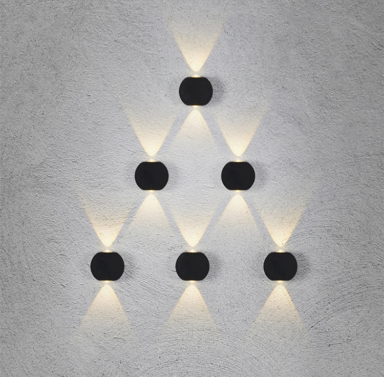 Wholesale simple indoor and outdoor hotel aisle corridor door courtyard waterproof LED square decorative wall lamp