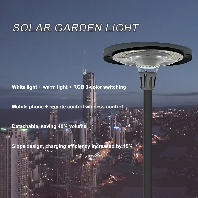 Color Changing Solar Garden Lights RGB LED Solar Powered Garden Lights 800w For Yard Patio