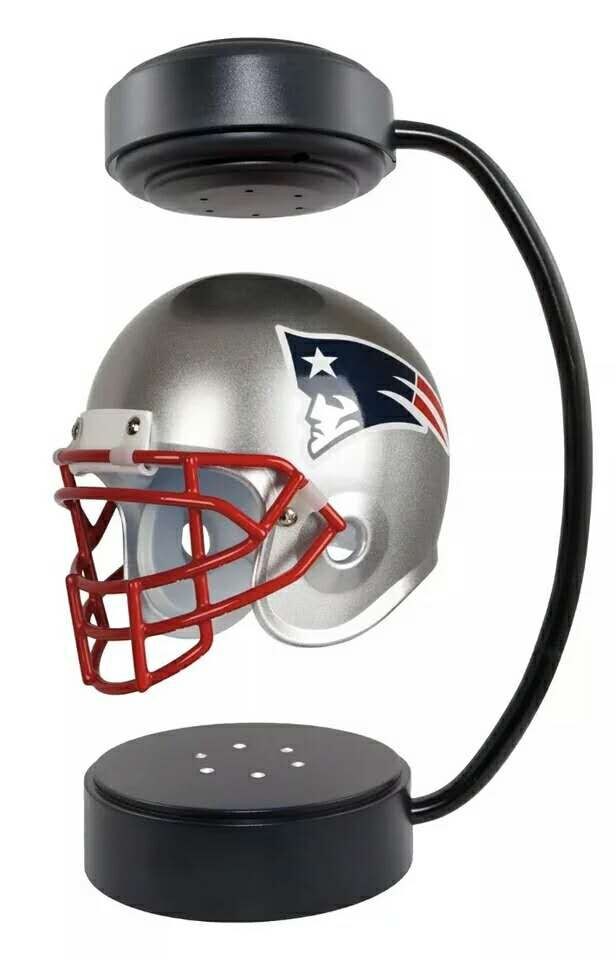new magnetic levitation floating NFL Hover Helmet levitating hover helmet display stands