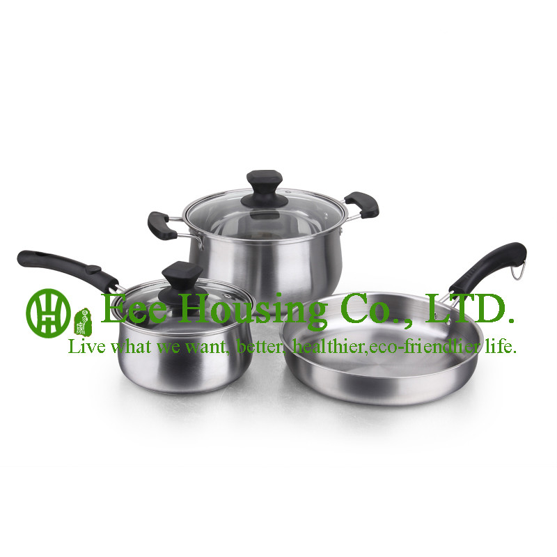 cookware with stainless steel manufactuer in China, kitchenware for sale, fry pan, woks,soup pot,milk pot for kitchen