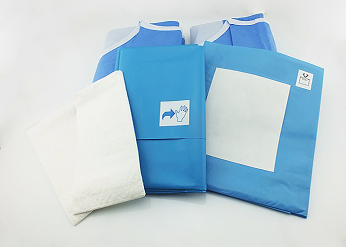 Delivery Procedure Pack SMS Fabric Sterile Green Surgical Pack Essential Lamination Patient Disposable Surgical Pack