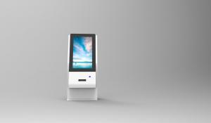 Buy cheap Floor Stand Self Service Kiosk 65 Inch Tempered Glass For Outdoor Bank Airport product