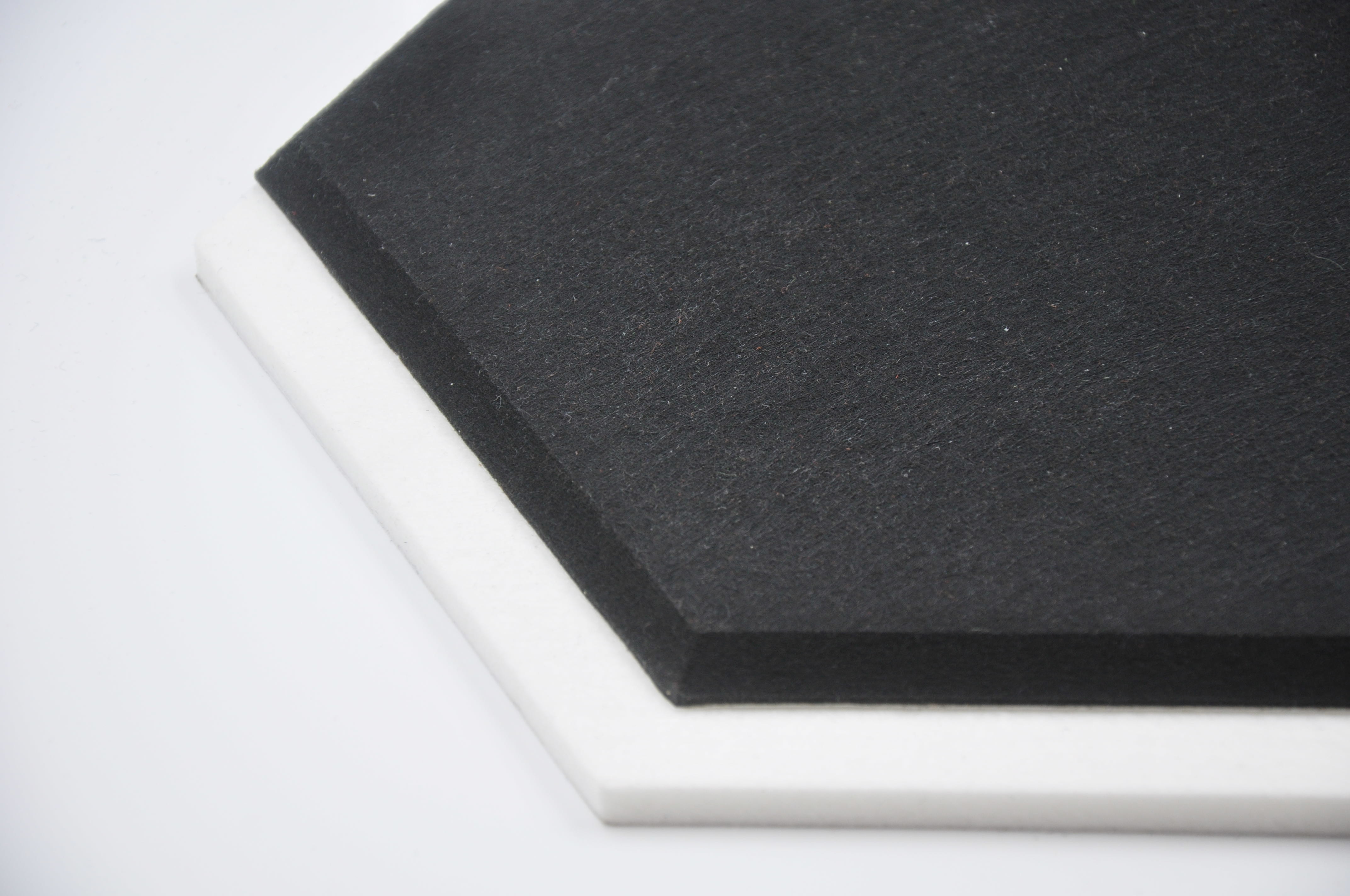 Polyester Felt Hexagonal Acoustic Wall Panels Sound Proofing Panels For Office