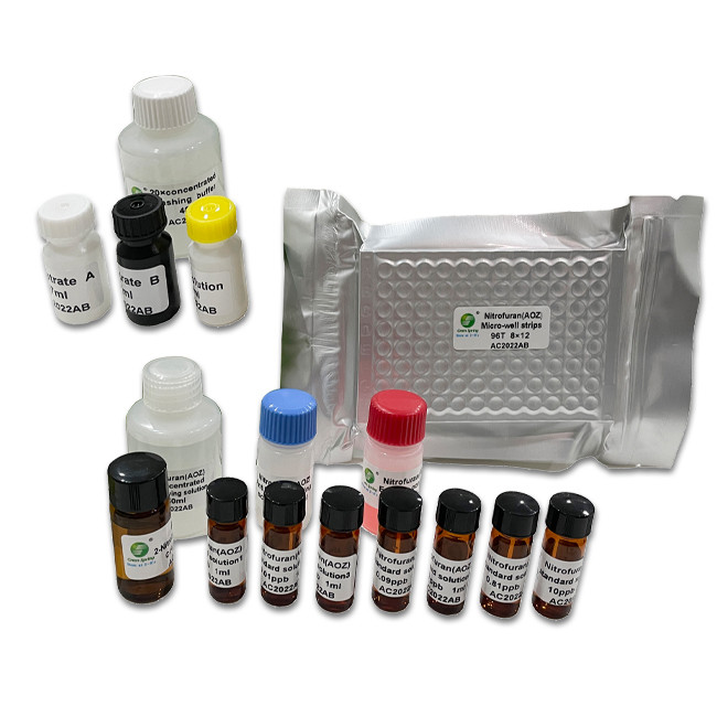 Nitrofuran AOZ Elisa Diagnostic Kits Rapid Test Kit For Fish 96 Wells/Kit Sensitivity 0.01