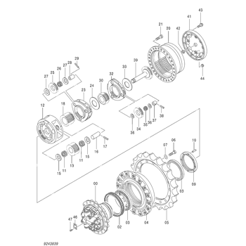 9256989 Parts scheme TRAVEL DEVICE