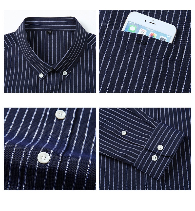 Customized Logo Printing Fashion Autumn Mens Long Sleeve Shirts Plus Size Men's Shirts