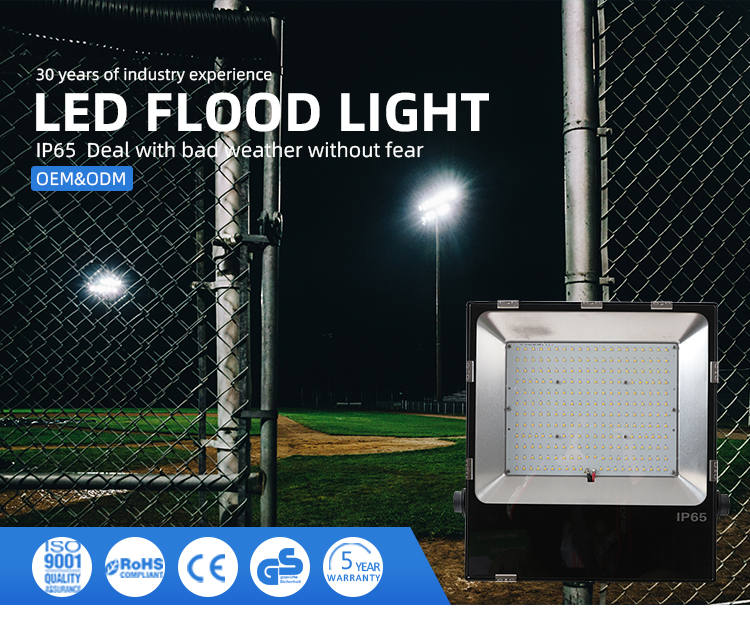 10w Outdoor LED Flood Light with High Power Factor and 120° Beam Angle
