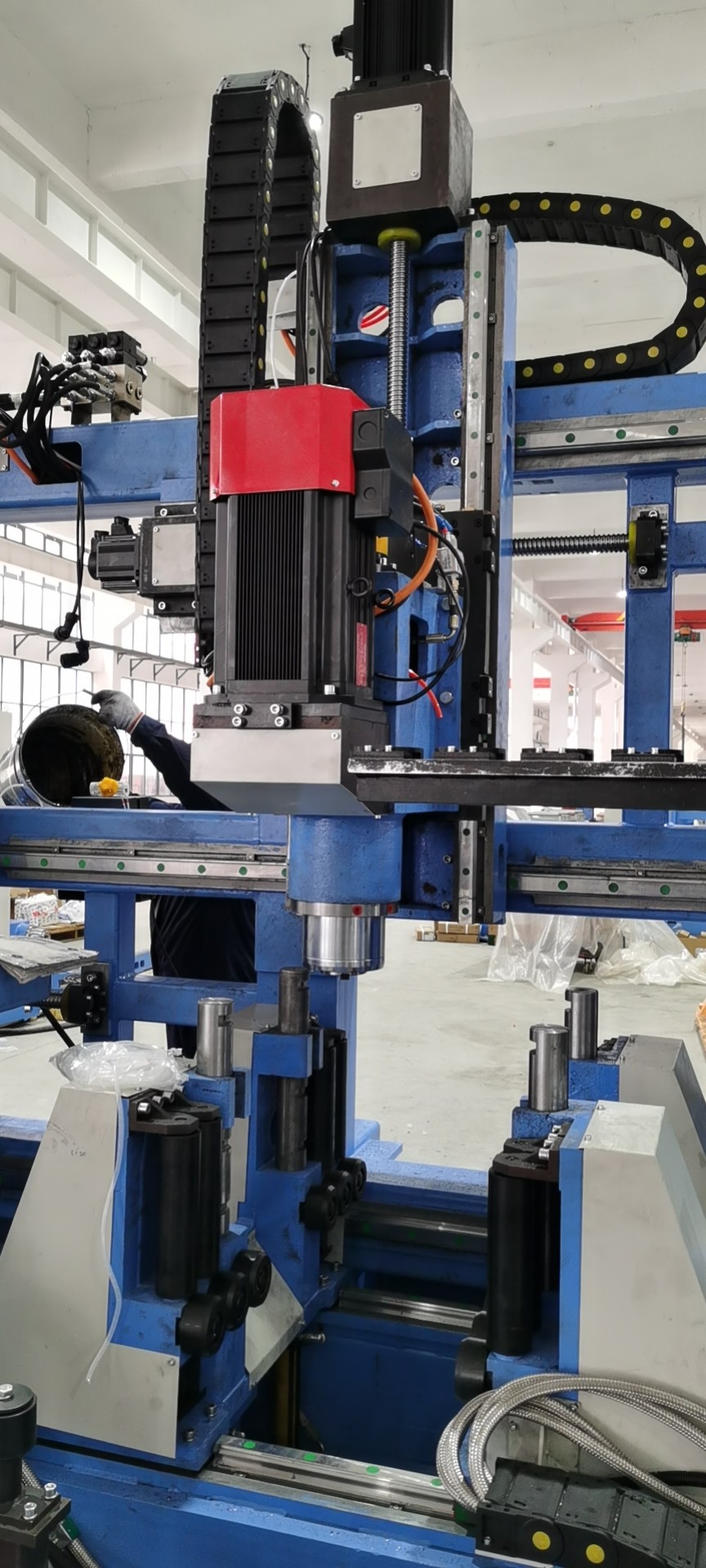 CNC System Control High Speed CNC Drilling Machine For H Beam 1250×600mm