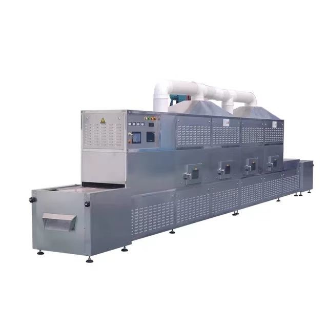 Industrial 30KW food flower seeds fruit tunnel microwave dryer drying machine
