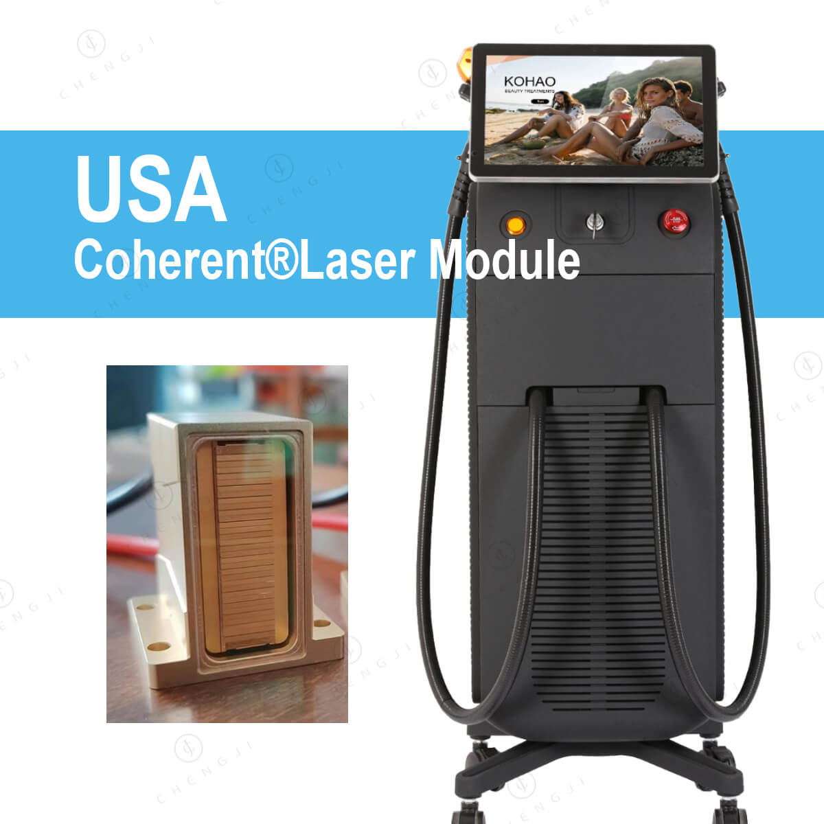 808 Diode Laser Hair Removal Machine 755nm 808nm 1064nm Diode Laser Equipment Triple Waves