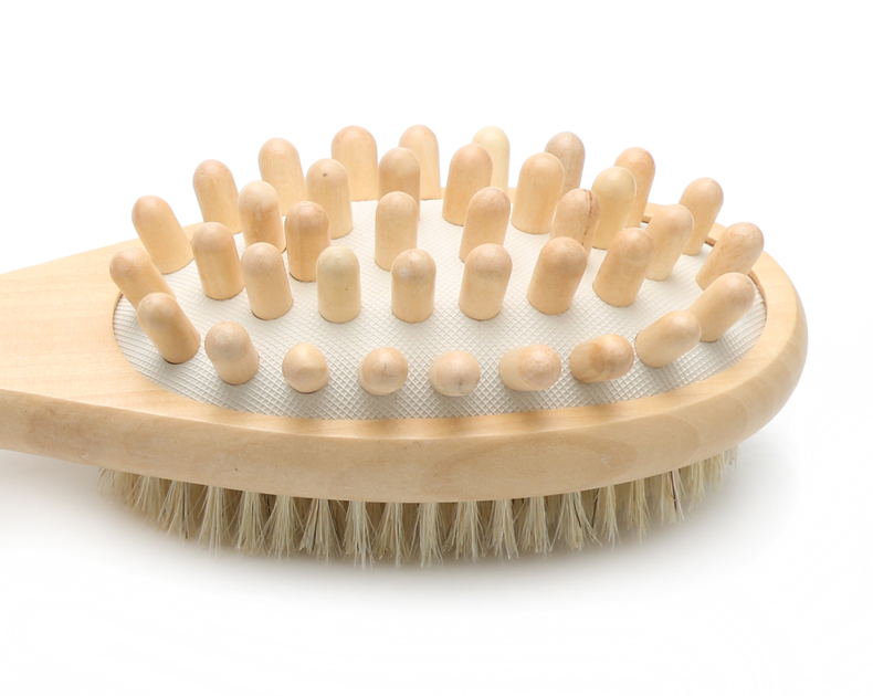 Long Handle Bath Shower Brush Double Sided Dry Remove Cells Spa Massage