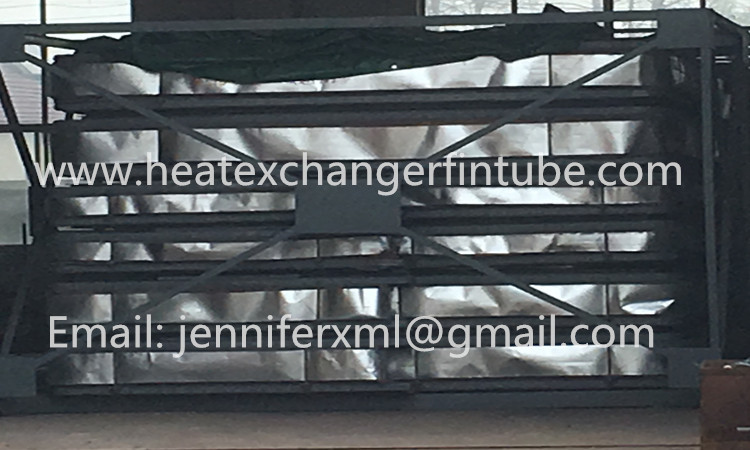 Industrial Single Row Flat Fin Tube Axial Movement Metal Expansion Joint