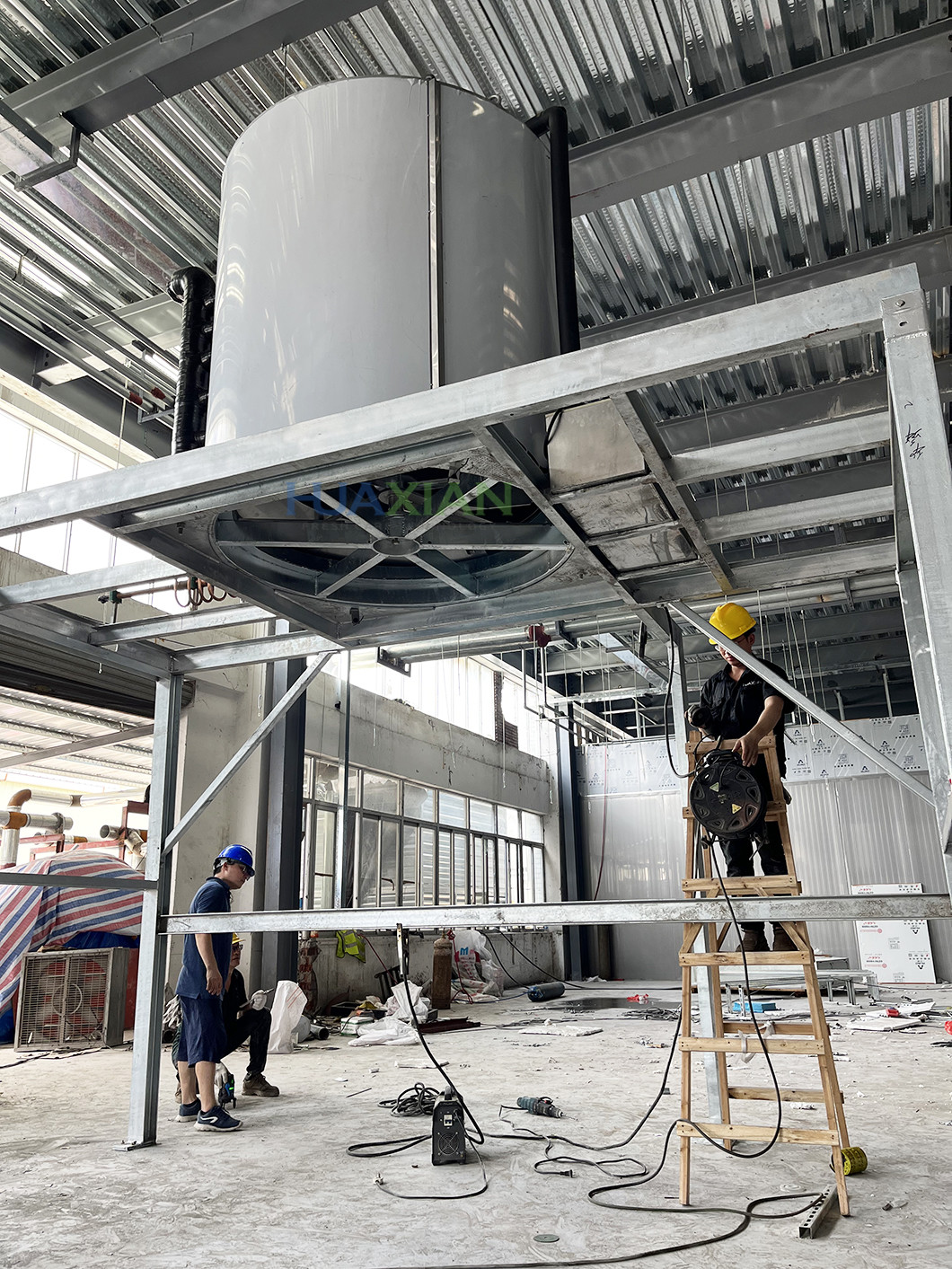 20 Ton Flake Ice Making Maker With Stainless Steel Ice Storage Room