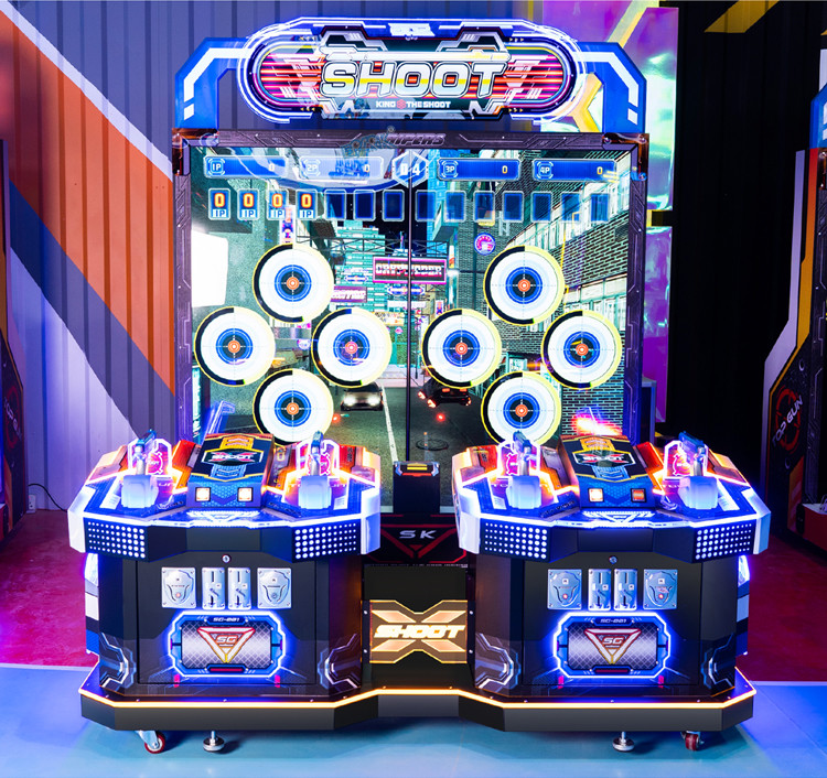 Amusement Machine Coin Operated Games Machine 2 Players Arcade Shooting Machine