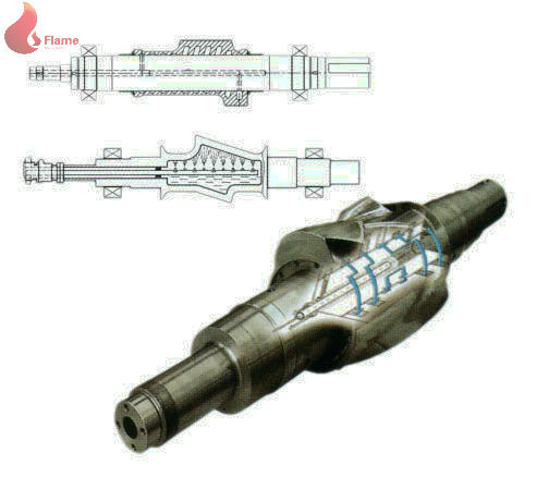 4500kg / h Alloy steel casting Rubber Internal Mixer Four Angle Hermetic