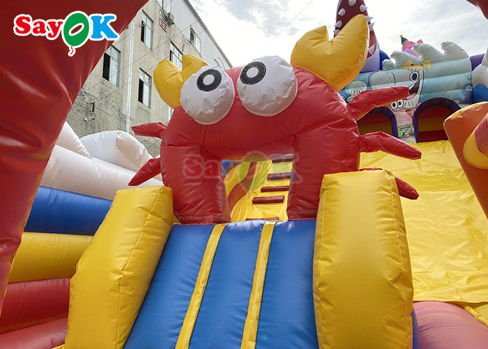 Inflatable Shark Slide Commercial Inflatable Bouncer Slide Cartoon Inflatable Bounce House Kids Jumping Slide