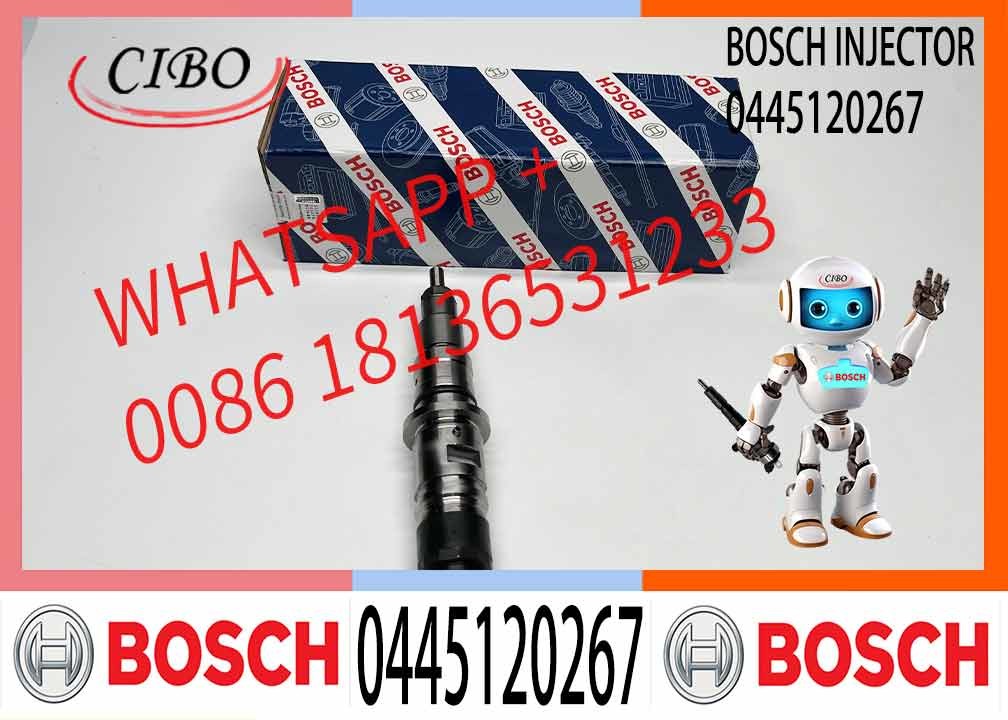 High quality 0445120267 0445 120 267 0 445 120 267 Diesel Common Rail Fuel Injector Injection Nozzle for Bosch CUMMINS