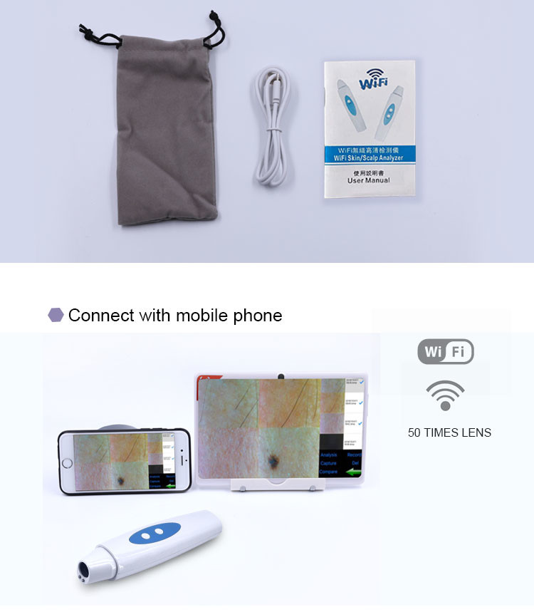 Beauty Portable Skin Analyzer Hair Analyzer Scanner Machine