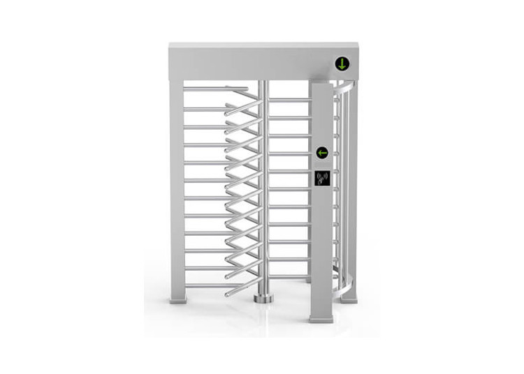 Stainless Steel 30 Person Per Minute Passing Rate 600 Mm Width Channel Full Height Turnstiles