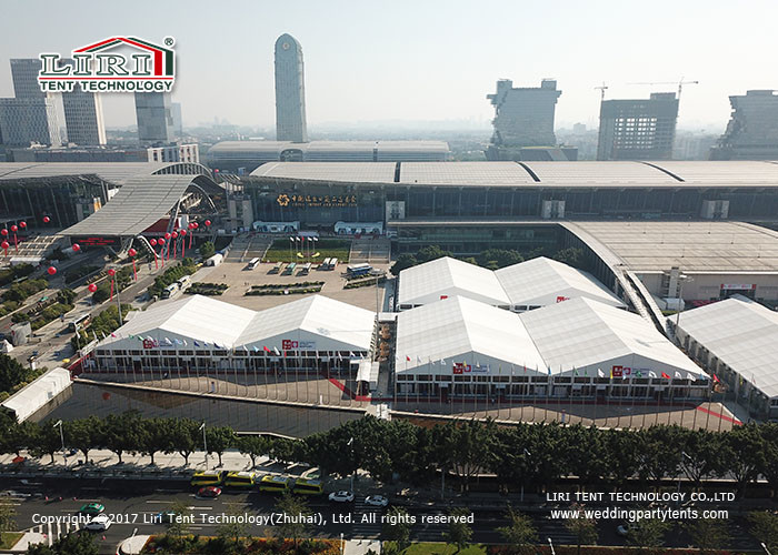 High 12000 Sqm Industrial Storage Tents Aluminum Frame With PVC Fabric Wall