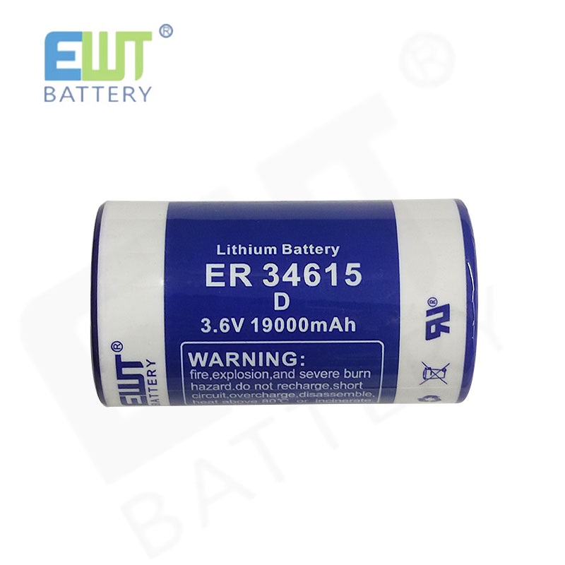 3.6V D Size ER34615 Lithium Thionyl Chloride Battery Manufacturers cylindrical LISOCL2 Battery